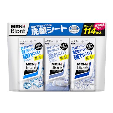 花王 メンズビオレ 洗顔シート 38枚入×3個セット(販売終了)