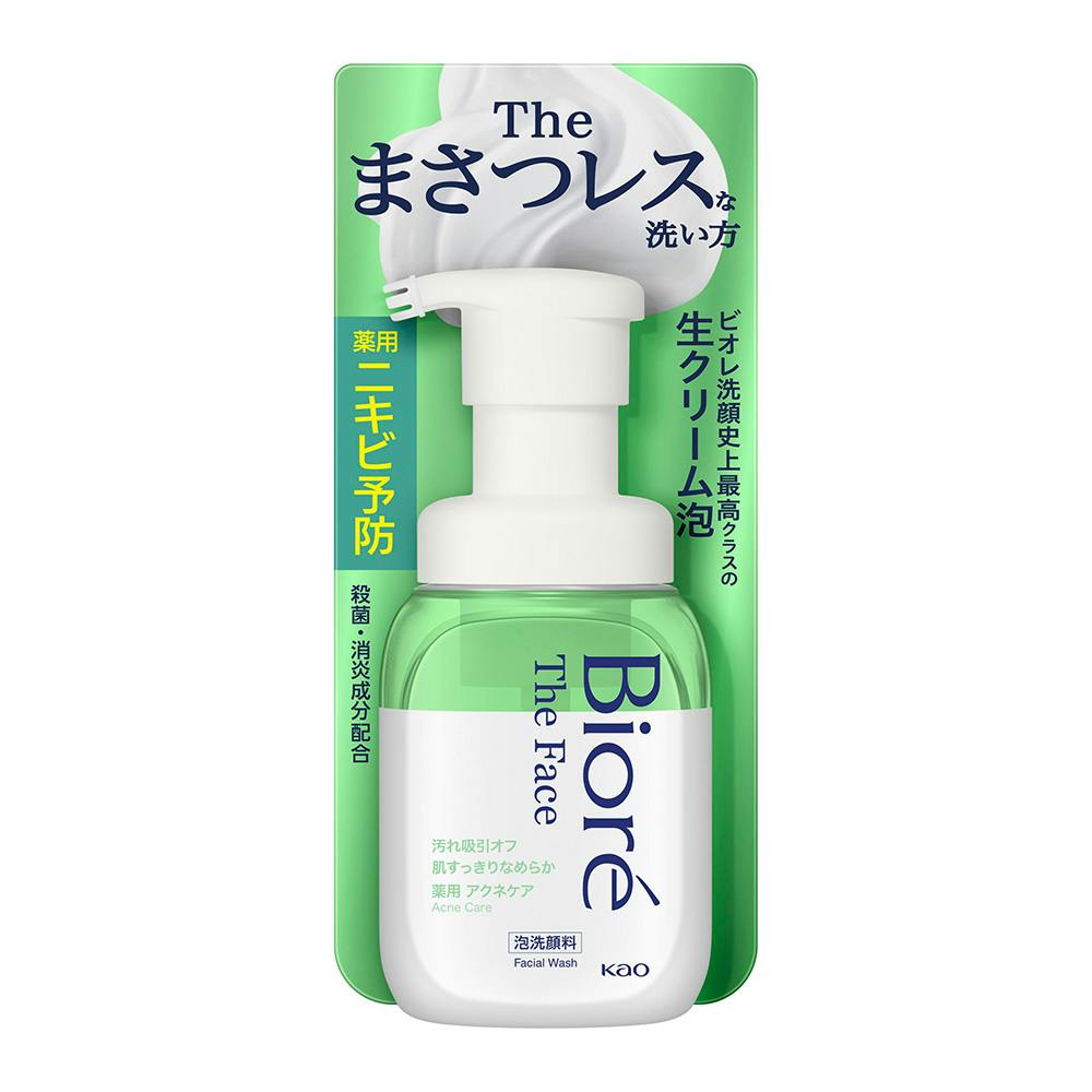 ビオレ ザフェイス 泡洗顔料 アクネケア 本体 200ml | コスメ・化粧品