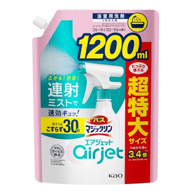 花王 バスマジックリン エアジェット フルーティフローラルの香り 詰替 大容量 1200ml