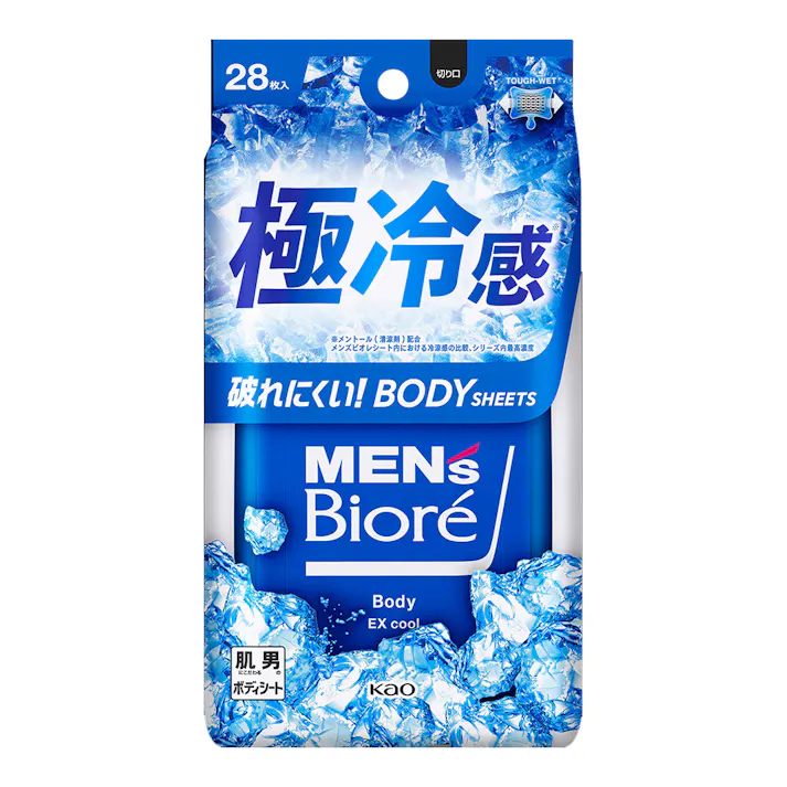 メンズビオレ ボディシート 極冷感タイプ 28枚
