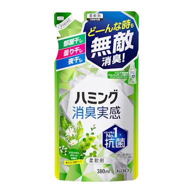 花王 ハミング消臭実感 リフレッシュグリーンの香り 詰替 380ml