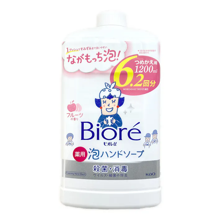 ビオレu 泡ハンドソープ フルーツの香り 詰替 1200ml