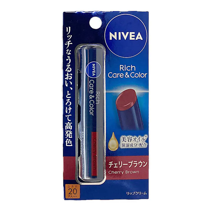 ニベア リッチケア&カラーリップ チェリーブラウン 2g