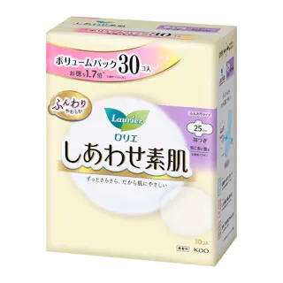 ロリエ しあわせ素肌 ボリュームパック 特に多い昼用25cm 羽つき 30個