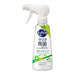 キュキュット クリア除菌CLEAR泡スプレー レモンライムの香り 本体 280ml (販売終了)