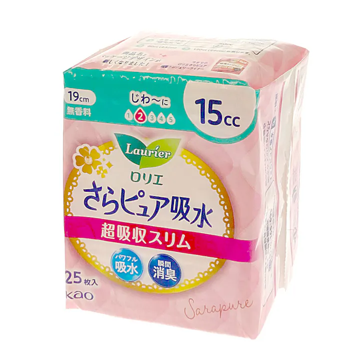 ロリエ さらピュア吸 水超吸収スリム25枚 15cc