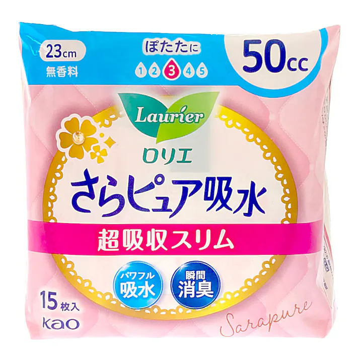 ロリエ さらピュア吸水 超吸収スリム15枚 50cc