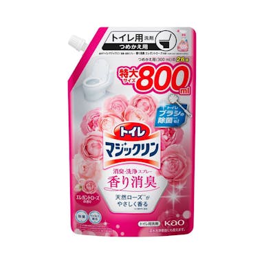 花王 トイレマジックリン消臭・洗浄スプレー 香り消臭 エレガントローズの香り 詰替800ml