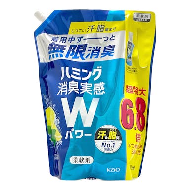 花王 ハミング消臭実感Wパワー スプラッシュシトラスの香り 詰替 2600ml