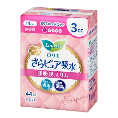 花王 ロリエさらピュア吸水 超吸収スリム 3cc 無香料 44枚