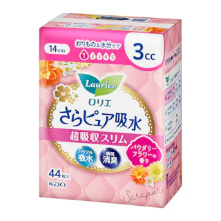 ロリエさらピュア吸水 超吸収スリム 3cc パウダリーフラワーの香り 44枚