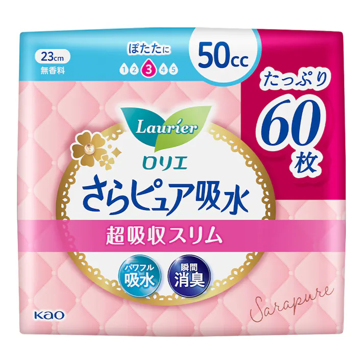 ロリエ さらピュア吸水 超吸収スリム 50cc 60枚