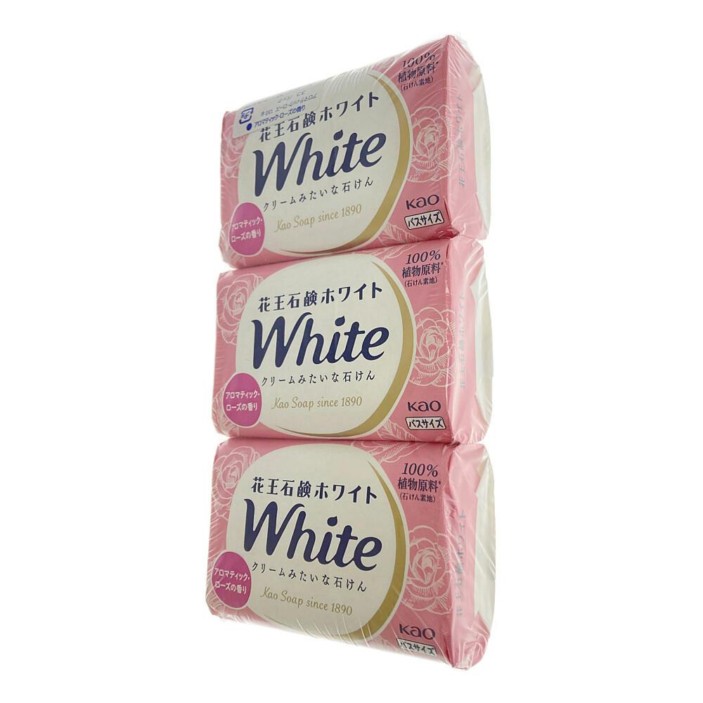 花王 石鹸ホワイト アロマテック・ローズの香り バスサイズ 3個パック 