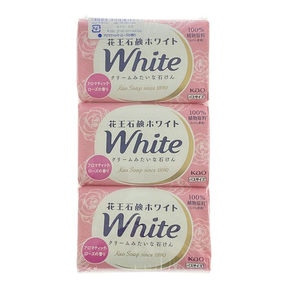 石鹸ホワイト アロマテック・ローズの香り バスサイズ 3個パック