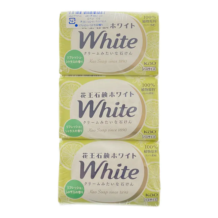 石鹸ホワイト リフレッシュ・シトラスの香りバスサイズ 3個パック