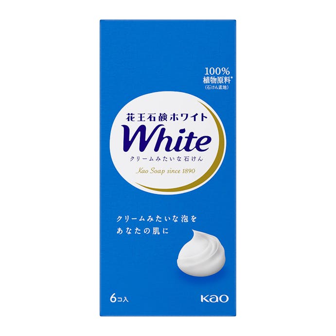 花王石鹸ホワイト 普通サイズ 6コ箱