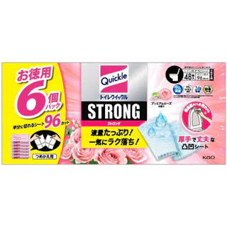 トイレクイックル ストロング プレミアムローズの香り 詰替 48枚