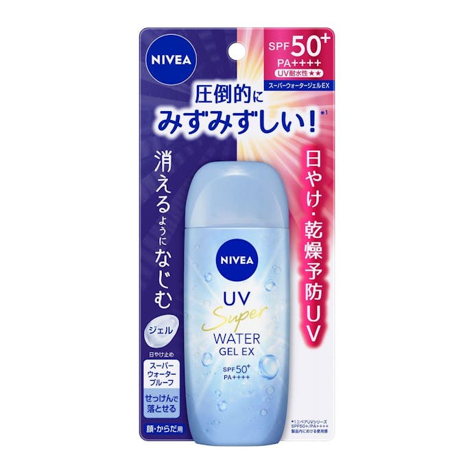 【ポイント10倍】花王 ニベア UV ウォータージェルEX SPF50+ PA++++ 80g