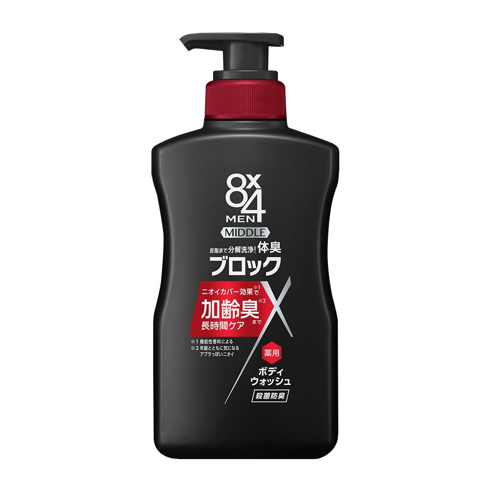 8x4メン ミドルボディウォッシュ 本体 400ml | メンズコスメ・男性用