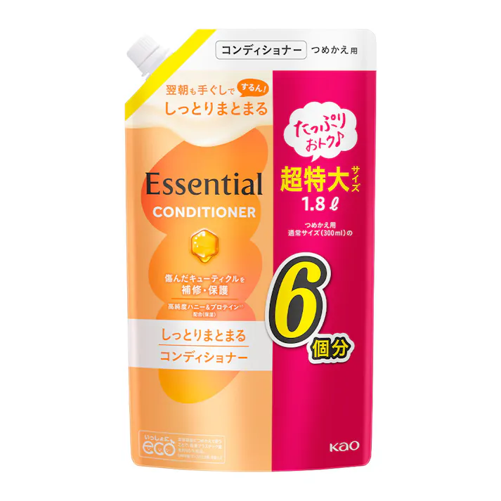エッセンシャル しっとりまとまる コンディショナー 詰替 1800ml
