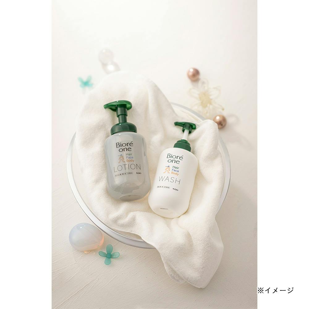 ビオレone 髪・顔・体 全身洗浄料+泡で出る化粧水 本体ペアセット