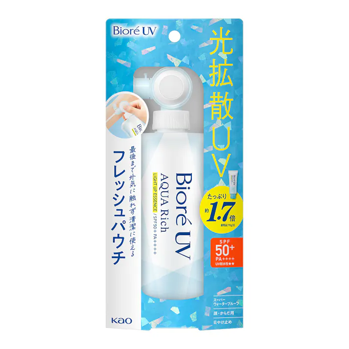 ビオレ UV アクアリッチ ライトアップエッセンス フレッシュパウチ SPF50+ PA++++ 120g