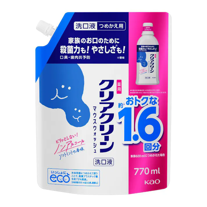 クリアクリーン マウスウォッシュ ソフトミントの香味 詰替 770ml