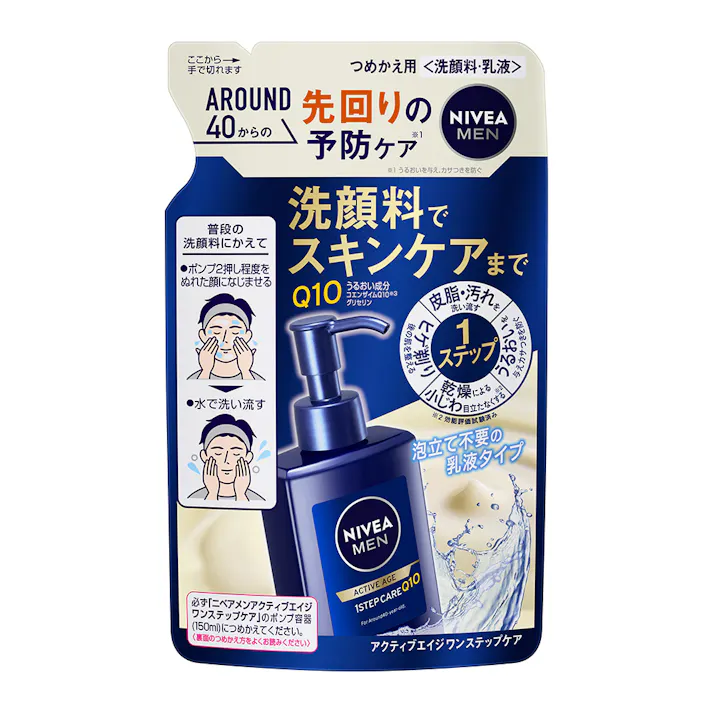 ニベアメン アクティブエイジ ワンステップケア 詰替 130ml