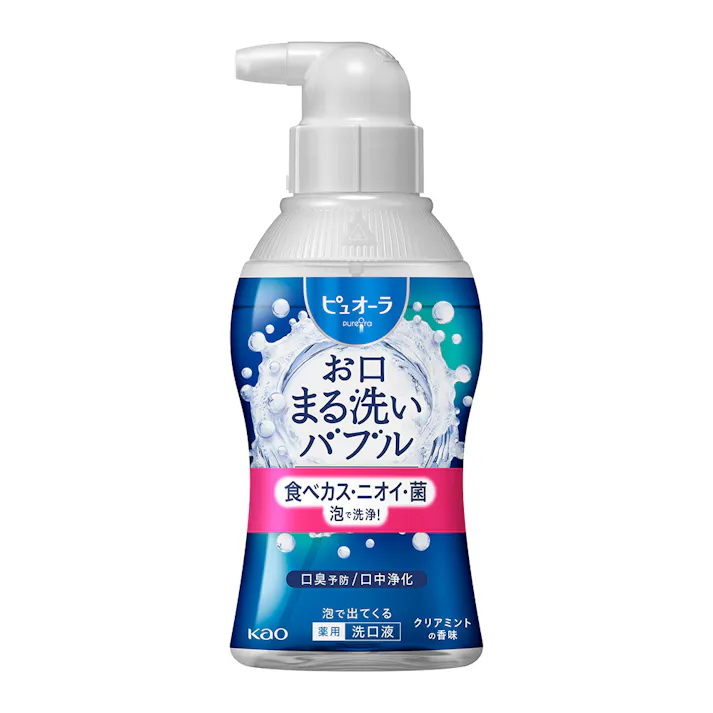ピュオーラ 泡で出てくる洗口液 クリアミント 180ml