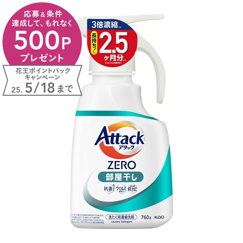 アタックZERO 部屋干し ワンハンド 760g 衣料用洗剤 アタックZERO 部屋干し ワンハンド 760g 衣料用洗剤