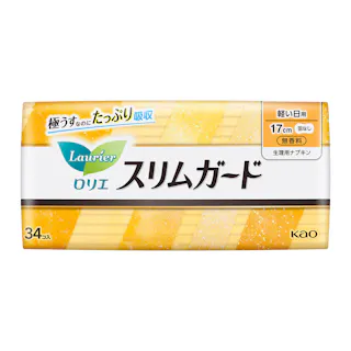 ロリエ スリムガード 軽い日用 羽なし 17cm 34コ入