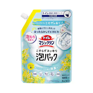 トイレマジックリン こすらずスッキリ泡パック さわやかなミモザの香り 詰替 660ml
