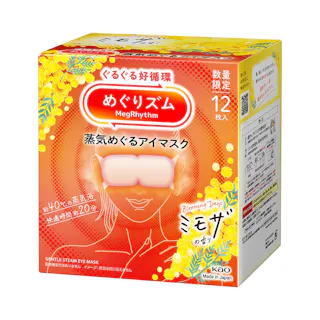 めぐりズム 蒸気めぐるアイマスク ミモザの香り 12枚入