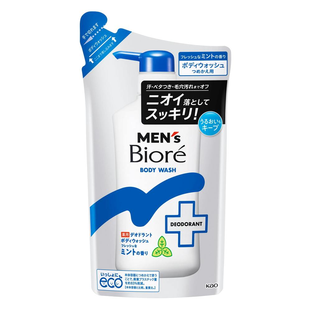 メンズビオレ デオドラントボディウォッシュ フレッシュなミントの香り 詰替 360ml