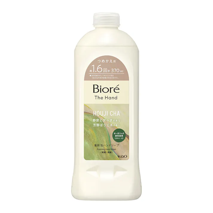 ビオレザハンド 泡ハンドソープ ほうじ茶 詰替 370ml