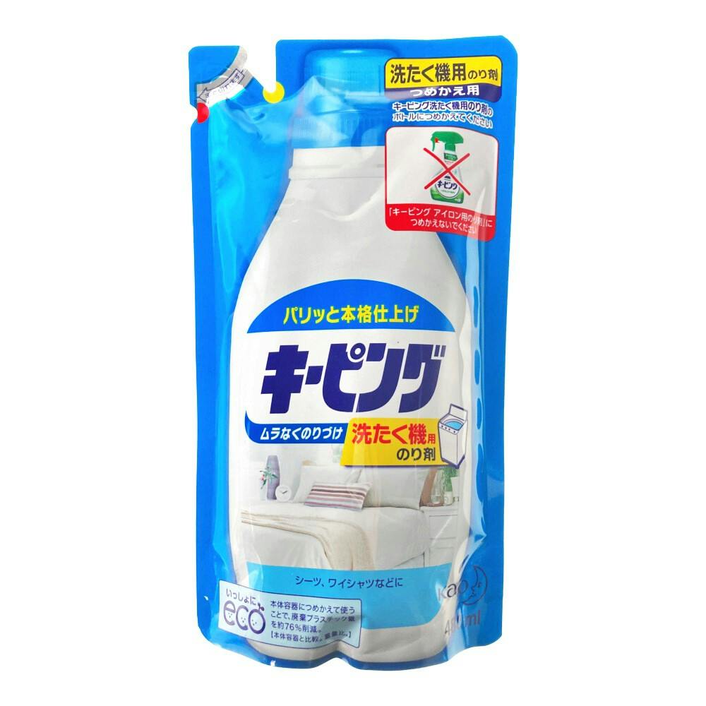 室外機キーピング 衣料用のり剤 洗たく機用　本体3本＋つめかえ1個　まとめ売り 洗濯のり