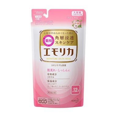 花王 エモリカ 薬用スキンケア入浴液 フローラルの香り つめかえ用 360ml