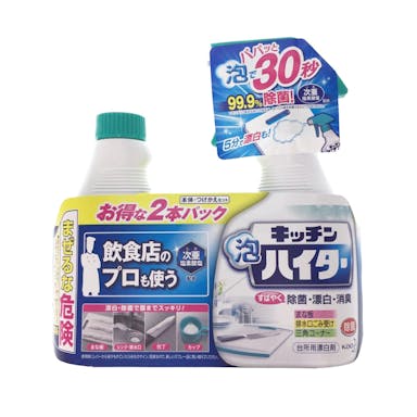 花王 キッチン泡ハイター 本体+付替ペアパック 400ml+400ml