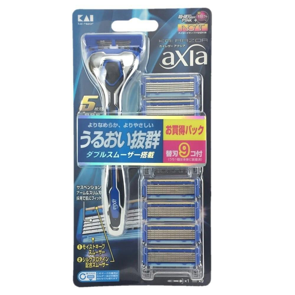 貝印 Kai Razor Axia バリューパック スリム 替刃9個付 ホームセンター通販 カインズ