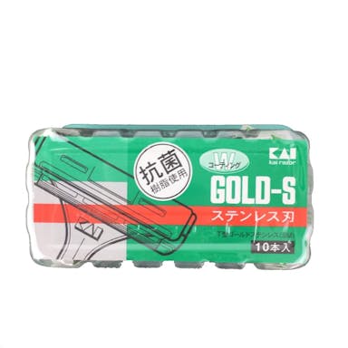 貝印　Ｔ型　ゴールドステンレスＳＭ　１０個入