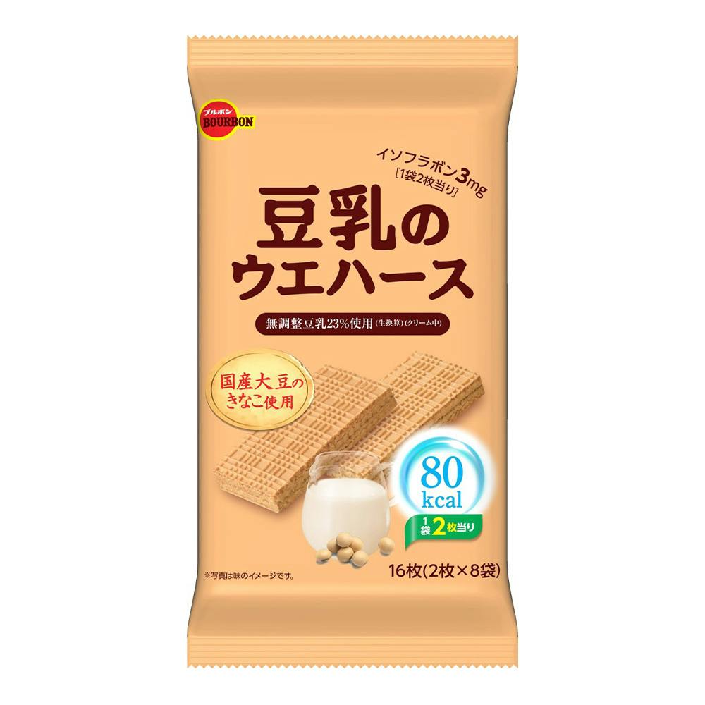 ブルボン 豆乳のウエハース 16枚(2枚×8袋)