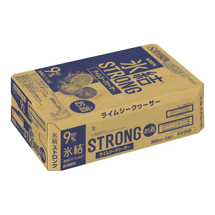 【ケース販売】キリン 氷結ストロング ライムシークヮーサー 350ml×24本【別送品】