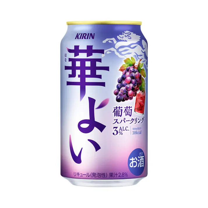 【ケース販売】キリン 華よい 葡萄スパークリング 350ml×24本【別送品】