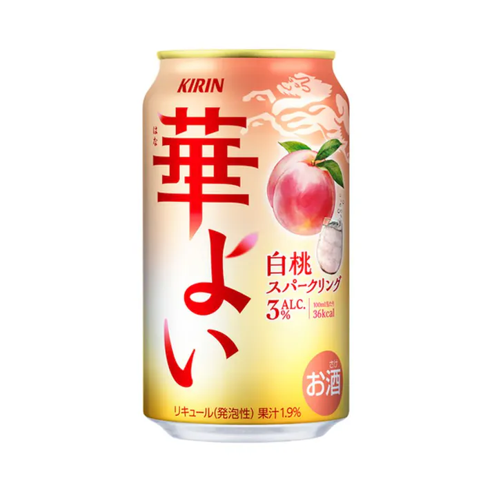 【ケース販売】キリン 華よい 白桃スパークリング 350ml×24本【別送品】