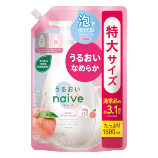 クラシエホームプロダクツ ナイーブ 泡で出てくるボディソープ(うるおいタイプ) 詰替用 1500ml