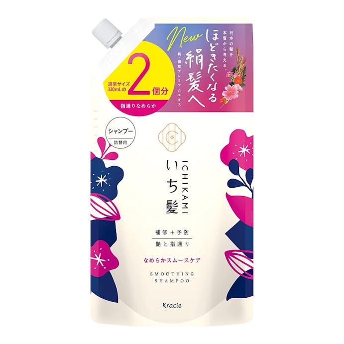 クラシエホームプロダクツ いち髪 なめらかスムースケアシャンプー 詰替用2回分 660ml