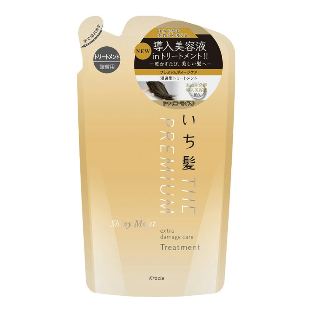 クラシエホームプロダクツ いち髪 ザプレミアム エクストラダメージケアトリートメント シャイニーモイスト 詰替 340g トリートメント クラシエホームプロダクツ いち髪 ザプレミアム エクストラダメージケアトリートメント シャイニーモイスト 詰替 340g トリートメント