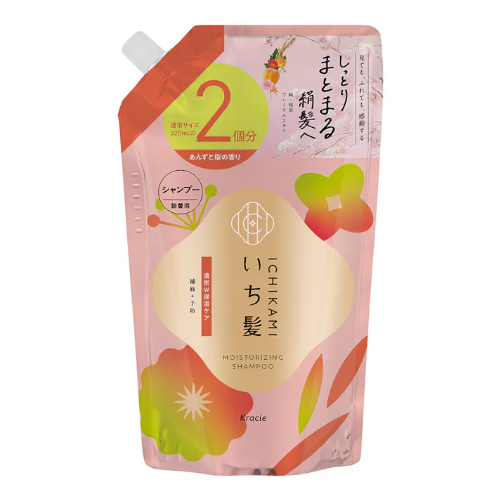 いち髪 濃密W保湿ケア シャンプー 詰替 640ml