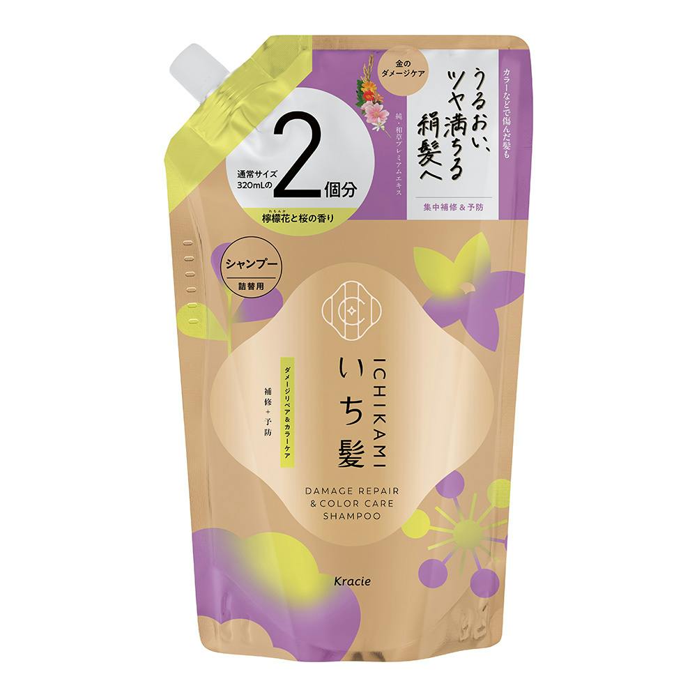 いち髪 ダメージリペア＆カラーケア シャンプー 詰替 640ml