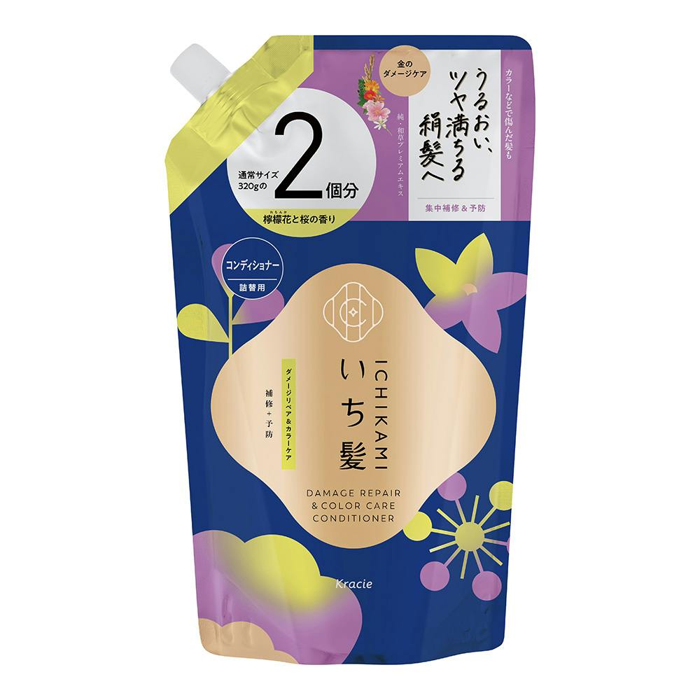 いち髪 ダメージリペア＆カラーケア コンディショナー 詰替 640g